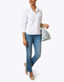 Look image thumbnail - Frank & Eileen - Silvio White Stripe Pocket Cotton Shirt
