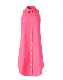 Product image thumbnail - Finley - Swing Pink Cotton Shirt Dress