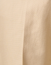 Fabric image thumbnail - Weekend Max Mara - Zircone Tan Cotton Linen Pant