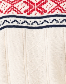 Fabric image thumbnail - Jumper 1234 - Ivory Multi Cashmere Wool Sweater
