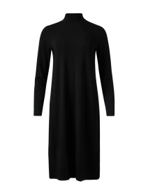 Black Stretch Jersey Knit Dress