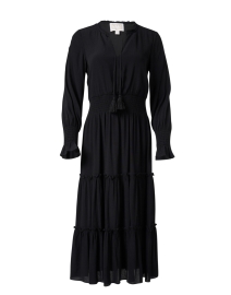 Product image thumbnail - Sail to Sable - Black Smocked Midi Dress