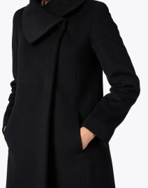 Extra_1 image thumbnail - Cinzia Rocca Icons - Black Wool Cashmere Coat