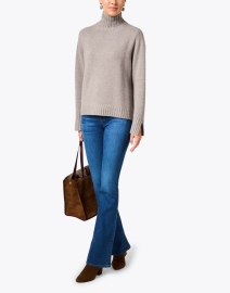 Look image thumbnail - Allude - Grey Wool Cashmere Sweater