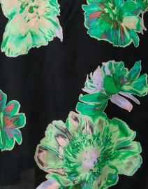 Fabric image thumbnail - Marc Cain - Black and Green Floral Print Dress