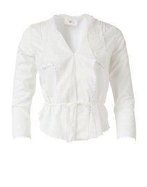 Product image thumbnail - Soler - Virginie White Cotton Top