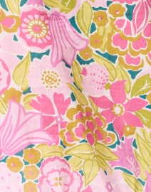 Fabric image thumbnail - Banjanan - Chloe Pink and Yellow Floral Cotton Blouse