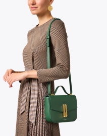 Look image thumbnail - DeMellier - Vancouver Green Leather Crossbody Bag