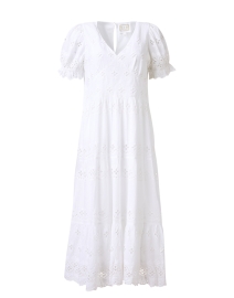 White Cotton Eyelet Dress