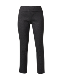 Grey Print Stretch Pull On Ankle Pant