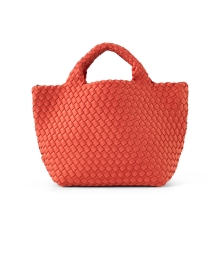 St. Barths Small Orange Woven Handbag
