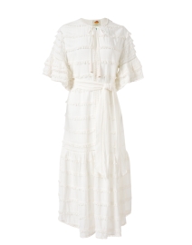 Ivory Embroidered Trim Dress