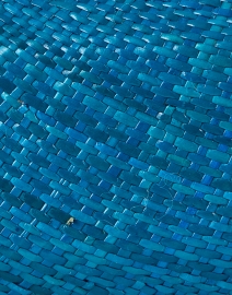 Fabric image thumbnail - SERPUI - Leticia Blue Woven Clutch