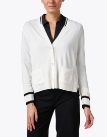 Front image thumbnail - Marc Cain Sports - White Cardigan