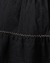 Fabric image thumbnail - Figue - Rayne Black Embroidered Cotton Dress