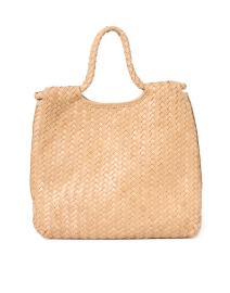 Product image thumbnail - Bembien - Mena Tan Woven Leather Tote