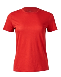 Vermillion Red Cotton T-Shirt