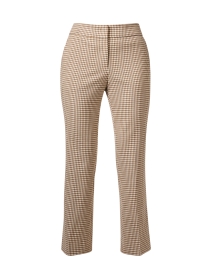 Carla Brown Check Flare Ankle Pant