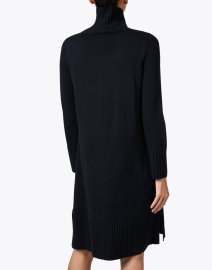 Back image thumbnail - Eileen Fisher - Ash Black Wool Sweater Dress