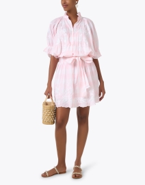 Look image thumbnail - Juliet Dunn - Blouson Pink Print Dress
