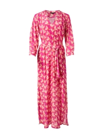 Pink Print Maxi Dress