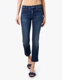Front image thumbnail - Mother - The Insider Dark Wash Ankle Jean