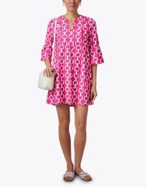 Look image thumbnail - Jude Connally - Kerry Pink Chain Print Dress