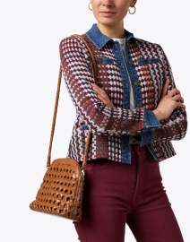 Look image thumbnail - Bembien - Carmen Brown Knotted Leather Crossbody Bag