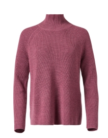 Dusty Pink Rib Knit Wool Top