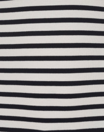 Marc Cain - White and Navy Striped Crossover Top