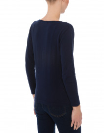Blue - Navy Pima Cotton Sweater 
