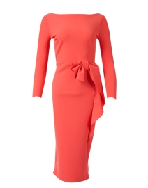 Product image thumbnail - Chiara Boni La Petite Robe - Coral Stretch Jersey Dress