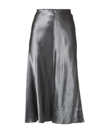 Slate Grey Satin Slip Skirt