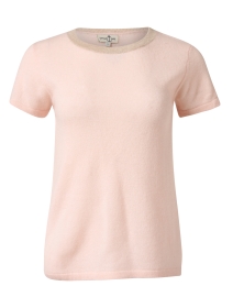 Product image thumbnail - Cortland Park - Pink Cashmere Ringer Top