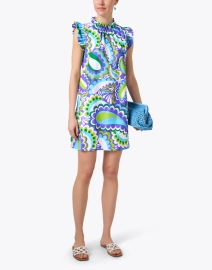 Look image thumbnail - Jude Connally - Shari Blue Multi Paisley Dress