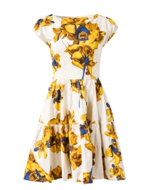 Product image thumbnail - Jason Wu Collection - White and Yellow Print Dress
