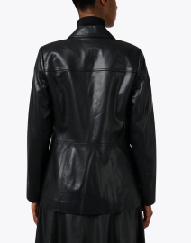 Back image thumbnail - Kobi Halperin - Benji Black Faux Leather Jacket