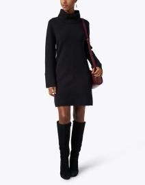 Look image thumbnail - Burgess - Laura Black Cotton Cashmere Tunic Dress