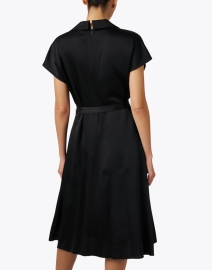 Back image thumbnail - Piazza Sempione - Black Belted Dress