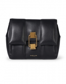 Front image thumbnail - DeMellier - Mini Alexandria Black Smooth Leather Crossbody Bag