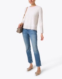 Look image thumbnail - Kinross - Birch White Multi Cashmere Sweater