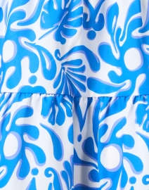 Fabric image thumbnail - Sail to Sable - Blue Splash Print Tiered Dress
