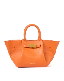 Product image thumbnail - DeMellier - Mini New York Orange Leather Bag