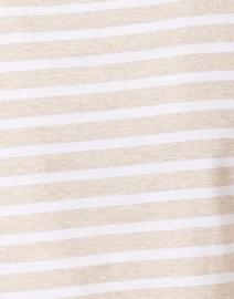 Fabric image thumbnail - Saint James - Minquidame Beige and White Striped Cotton Top