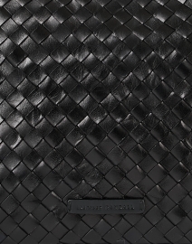 Fabric image thumbnail - Loeffler Randall - Mallory Black Woven Leather Crossbody Bag 
