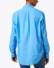 Back image thumbnail - Xirena - Beau Blue Cotton Poplin Shirt