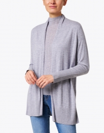 Margaret O'Leary - Grey Cashmere Open Cardigan