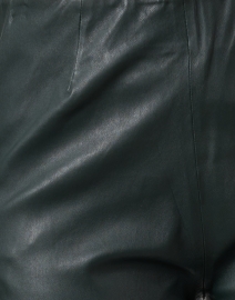 Fabric image thumbnail - Ecru - Pine Green Stretch Faux Leather Pant