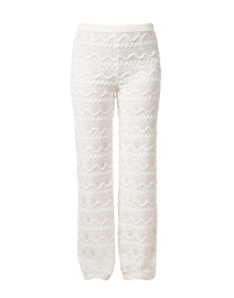 Product image thumbnail - Ecru -  Barbados White Lace Pattern Pant