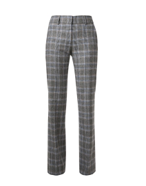 Product image thumbnail - Piazza Sempione - Luisa Grey Plaid Stretch Wool Pant